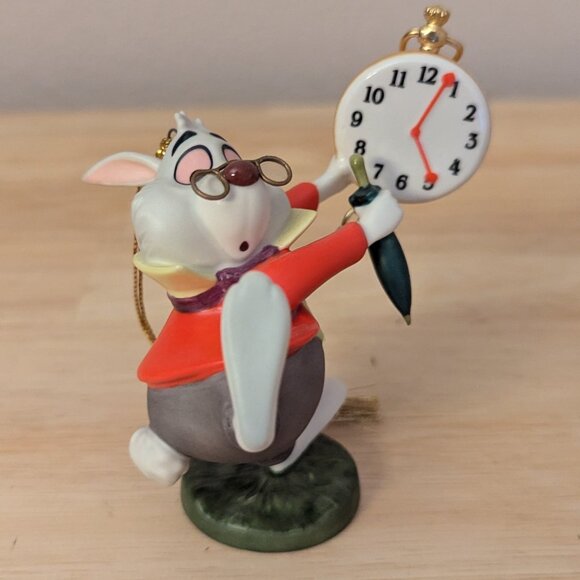 WDCC "No Time to Say Hello-Goodbye" White Rabbit Ornament New in Box with COA - Picture 4 of 12